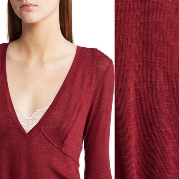 NWT Free People Laying Low long sleeve - Picture 3 of 3